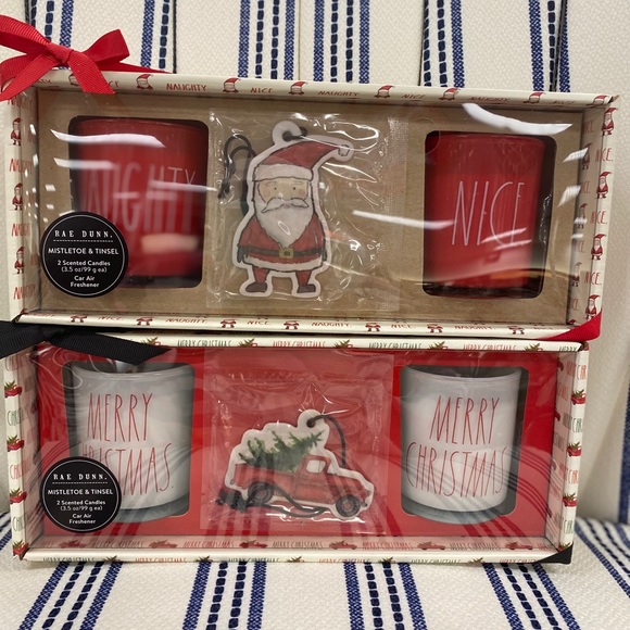 rae dunn 2 set candles
